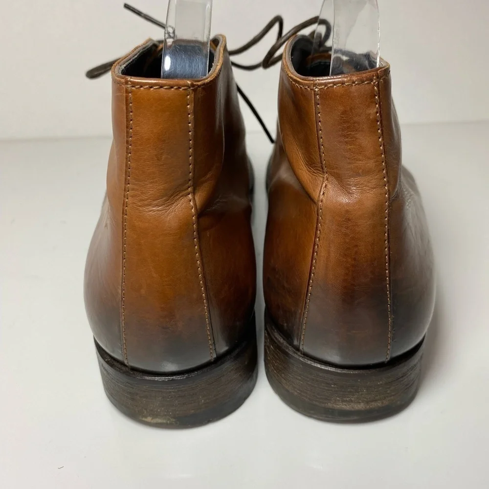 To Boot New‎ York Mens Size 10 Chukka Boots Brown Leather Adam Derrick Italy